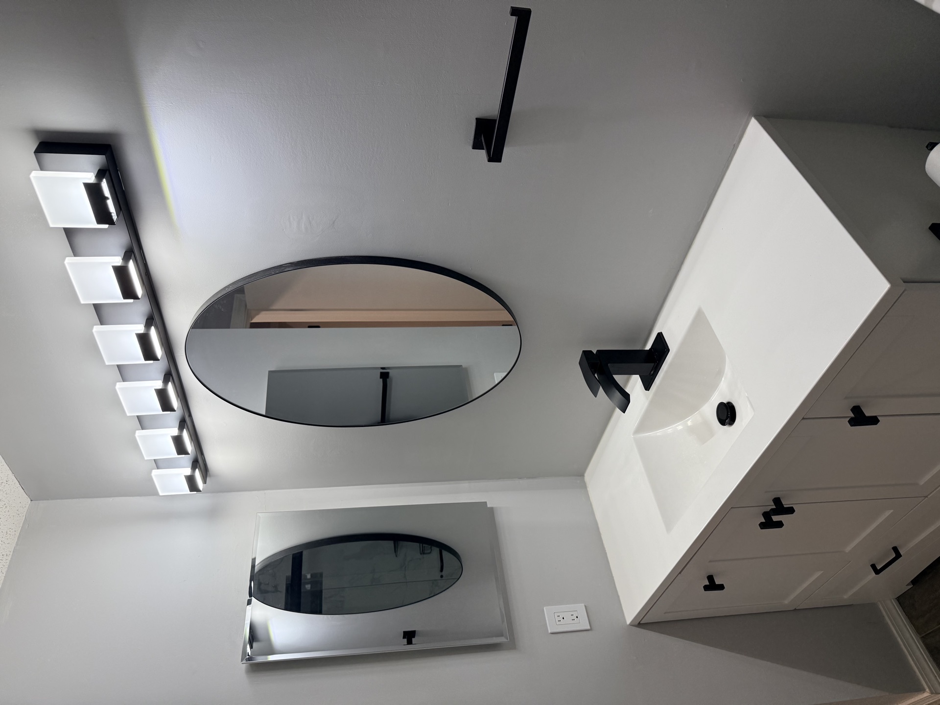 Garage with laundry
